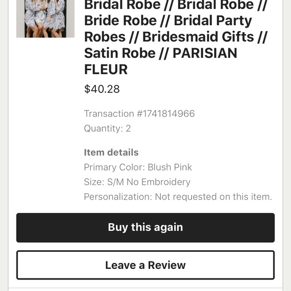 5 brand new LeRose Blush Robes - 3 L/XL and 2 S/M - Picture 5 of 8